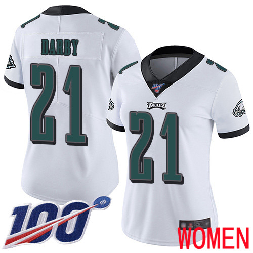 Women Philadelphia Eagles #21 Ronald Darby White Vapor Untouchable NFL Jersey Limited Player Season->youth nfl jersey->Youth Jersey
